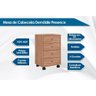 Mesa Cabeceira Infantil Presence C/ 4 Gavetas Amêndola Touch - Demóbile - 2