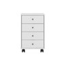 Mesa Cabeceira Infantil Presence C/ 4 Gavetas Amêndola Touch - Demóbile - 9