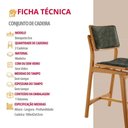 Ver imagem 5 de Conjunto com 2 Banquetas Eva Moderna Jade Imbuia Natural