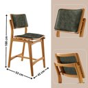 Ver imagem 2 de Conjunto com 2 Banquetas Eva Moderna Jade Imbuia Natural