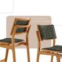 Ver imagem 3 de Conjunto com 2 Banquetas Eva Moderna Jade Imbuia Natural