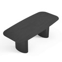 Ver imagem 2 de Mesa de Jantar Orgânica Tivoli 240cm X 110cm 9 Lugares Lamina Cinamomo Preto