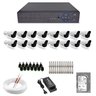 Kit 16 Câmeras de Segurança Ppa Bullet Hd Jetcolor 1080p 2mp Uso Externo + Xvr Ppa + Hd 500 Gb + Ace - 1