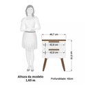 Ver imagem 2 de Mesa de Cabeceira com 2 Gavetas Conect Santos Andirá Cor Branco Tx-Jatobá