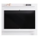 Ver imagem 5 de Painel para Tv Suspenso 50 Pol 120cm 2 Prateleiras Versa M24 Branco - Mpozenato