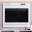 Ver imagem 6 de Painel para Tv Suspenso 50 Pol 120cm 2 Prateleiras Versa M24 Branco - Mpozenato