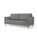 Ver imagem 3 de Sofá Living Biagio Pés Madeira 2,40m - Fortbello Estofados:cinza