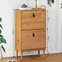 Ver imagem 3 de Sapateira Estreita Organizadora Madeira Mikka Compacta Tênis 44 Freijó Idimex