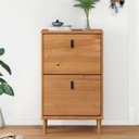 Ver imagem 2 de Sapateira Estreita Organizadora Madeira Mikka Compacta Tênis 44 Freijó Idimex