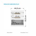 Ver imagem 3 de Mesinha para Cabeceira Plus com 2 Gavetas Branco