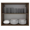 Ver imagem 4 de Armário Aéreo Madesa Stella 80 cm 2 Portas Rustic/Branco