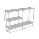 Ver imagem 3 de Aparador Industrial Artesania 120cm Console para Sala Jantar Entrada e Corredor - Branco/Freijó