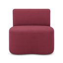 Ver imagem 5 de Puff Orgânico Feijão com Encosto Curvo Redondo Sala Resistente Confortável Suede:suede Rose