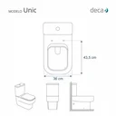 Ver imagem 3 de Assento Poliester Soft Close Antimicrobiano Unic Branco para Vaso Deca