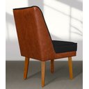 Ver imagem 4 de Kit 6 Cadeiras Virgínia Linho Preto Courissimo Nozes Linho Nozes Preto