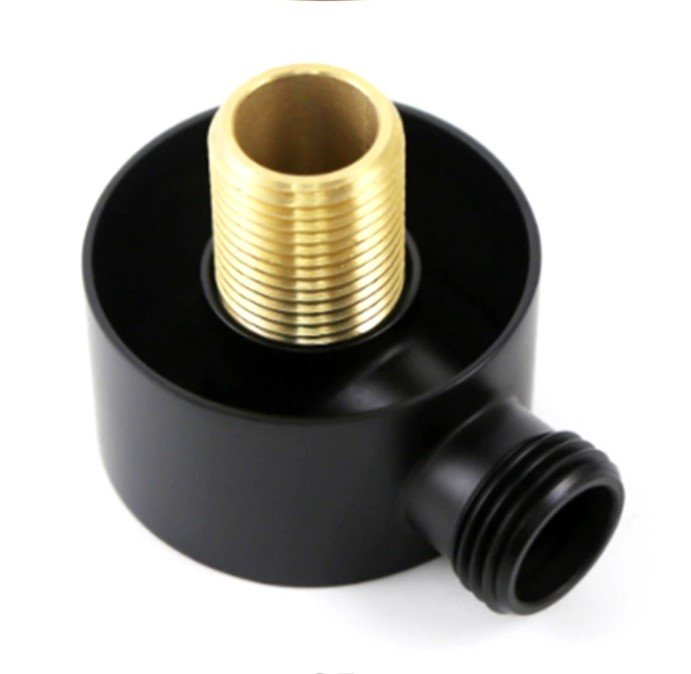 Cotovelo SAIDA DUCHA HIGIENICA PRETO FOSCO 1/2mm - - 4