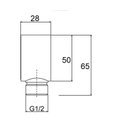 Ver imagem 2 de Cotovelo Saida Ducha Higienica Preto Fosco 1/2mm -