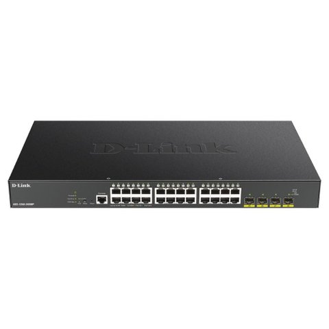 Switch 28 Portas D-link Dgs-1250-28xmp - Gerenciável - 24 Portas Gigabit Poe - 4 Portas Sfp+ 10g