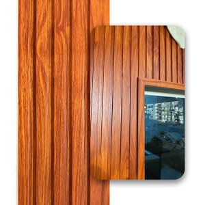 Painel Ripado Interno em Wpc 2,90m X 15cm Woopo Mogno