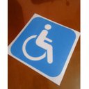 Ver imagem 2 de PLACA SIA AUTOADESIVO 150X150MM CADEIRANTE