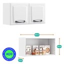 Ver imagem 4 de Conjunto Cozinha Modulada 3 Peças Itatiaia New Premium Aço 8 Portas 2 Gavetas Branco