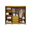 Ver imagem 2 de Roupeiro 6 Portas 4 Gavetas Detalhe Friso Madri Cinamono/Off White