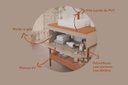 Ver imagem 7 de Gabinete para Banheiro 80cm Mdf Porta e Prateleira Cappuccino