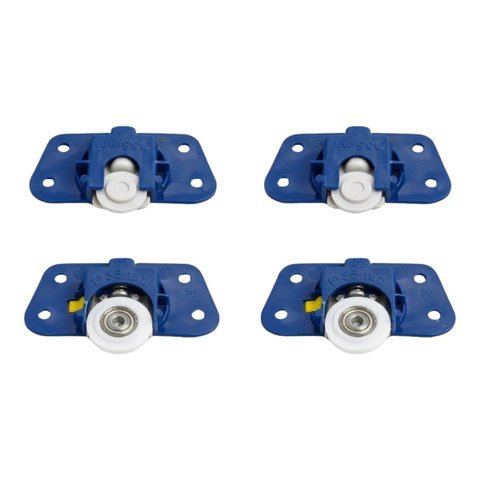 Sistema Roldana Embutir 35mm JP35 30kg Porta Correr Joelini