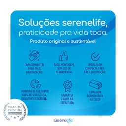 Cama Fastbox King Size Serenelife - Tecido Alpha 56 - 7