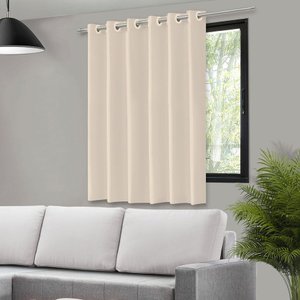 Cortina Black Out com Ilhos 1,40x1,40:bege