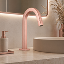 Ver imagem 5 de Torneira de Mesa para Banheiro Bica Baixa Rose-gold Fosco