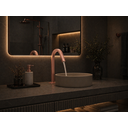 Ver imagem 4 de Torneira de Mesa para Banheiro Bica Baixa Rose-gold Fosco