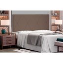 Ver imagem 4 de Cabeceira Painel Casal 1,40m Aquilla Suede Caramelo