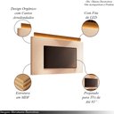 Ver imagem 3 de Conjunto Painel Nobre C/led e Bancada Ária Tv até 85 Polegadas Off White/cinamomo G26 - Hb Móveis
