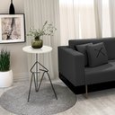 Ver imagem 3 de Mesa De Canto Lateral Mesinha Bambino Preto - Off White