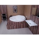 Ver imagem 2 de Banheira Hidromassagem Astra Solenne Luxo 180cmx180cmx57cm - 04 Jatos Gel Coat P5 Sem Aquecedor