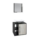 Ver imagem 1 de Conjunto Balcão C-cuba L38 e Espelheira Soft 500 Preto Ônix C-nogal Preto Onix C-snow