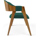 Ver imagem 7 de Kit 02 Cadeiras para Sala de Jantar e Estar Living Estofada Suran L02 Bouclê Verde - Lyam Lyam Decor