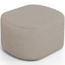 Ver imagem 7 de Kit 2 Puffs Decorativos Orgânico para Living Quarto 70cm Doha W01 Linho Bege - Lyam Decor
