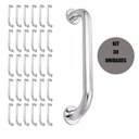 Ver imagem 1 de Alça de Apoio 60cm Barra Inox Kit 30 Unidades Acessibilidade Cadeirante Idoso Deficiente Banheiro