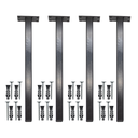 Ver imagem 1 de Suporte para Pia de Parafusar 4 Un Mão Francesa 30cm Preto Grapa Parede Granito Balcão Microondas