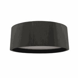 Plafon Redondo Madeira Preto 25cm - Preto - 1