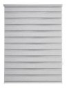 Ver imagem 1 de Persiana Zebra 160x160 Cinza Linho Rolo Dupla Decorativa