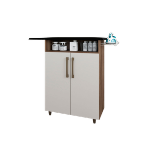Tabua de Passar Roupa com Espuma 80cm e Armário Multiuso