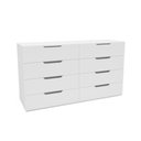 Ver imagem 2 de Cômoda Madri 8 Gavetas Branco - Politorno
