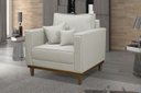 Ver imagem 3 de Kit 2 Poltronas Beny - Linho Bege