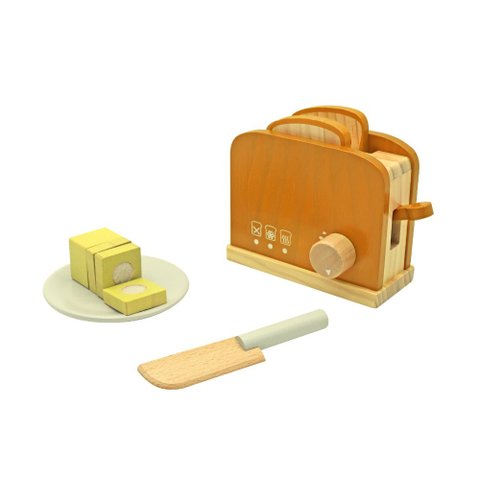 Torradeira de Brinquedo com Torradas e Manteiga de Brincadeira/cozinha Infantil