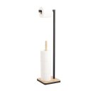 Ver imagem 2 de Porta Papel Higiênico de Bambu e Metal 18x18x71cm Jolitex Mek Tissue