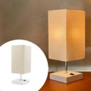 Ver imagem 2 de Abajur Luminaria de Mesa Quadrado Mdf Interruptor Ref 49 Decoração Casa Sala Quarto Escritório