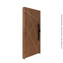 Ver imagem 5 de Porta Agatha 110x210 Fechadura Digital YDF40A Preto Lado Direito